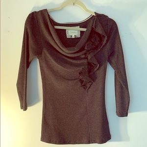 Anthropology Deletta 3/4 sleeve top